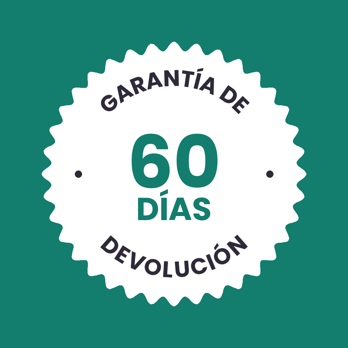 Garantía de devolución de 60 días